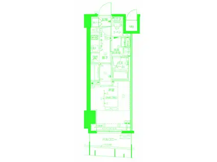 ZOOM横浜関内(1K/7階)の間取り写真