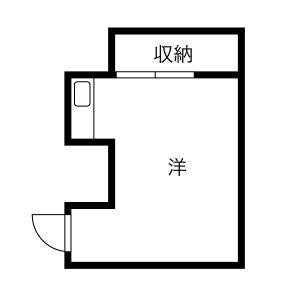 メゾン川名公園(ワンルーム/3階)の間取り写真