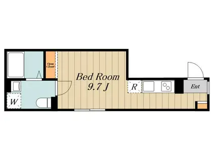 GRANDE MAISON 大島(ワンルーム/4階)の間取り写真