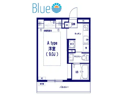 リブリ・N(1K/2階)の間取り写真