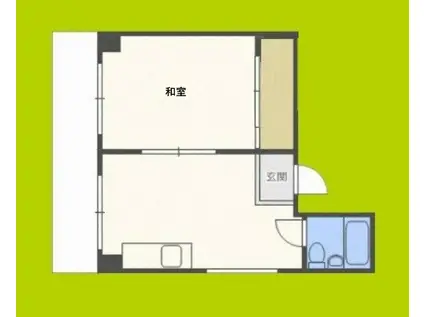 グロースハイツ天満I(1DK/4階)の間取り写真