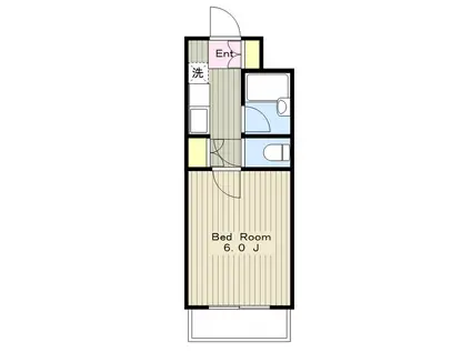 ベルトピア大和桜ヶ丘(1K/3階)の間取り写真