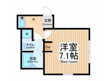 マディナメゾン浅田(1K/2階)の間取り写真