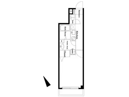 THE FUSION 中村橋(1K/4階)の間取り写真