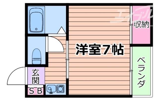 プチルミエール(1K/1階)の間取り写真