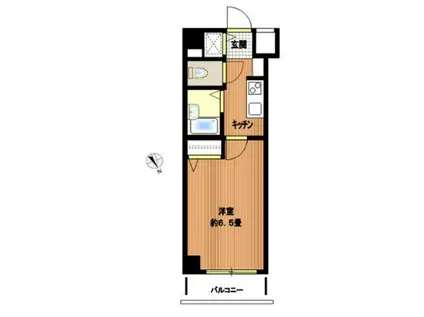 フェニックス日本橋兜町壱番館(1K/4階)の間取り写真