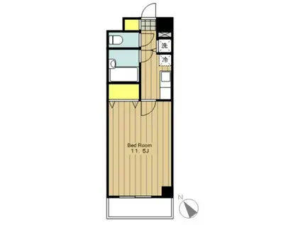 第5SKビル(1K/5階)の間取り写真