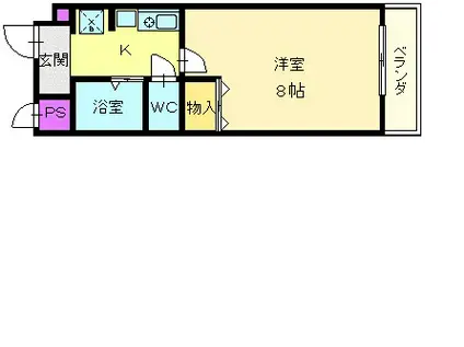 マ・メゾン(1K/1階)の間取り写真