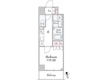 ロイジェント新高島平(1K/3階)の間取り写真