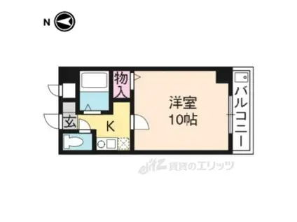 モンテリザヤ(1K/2階)の間取り写真