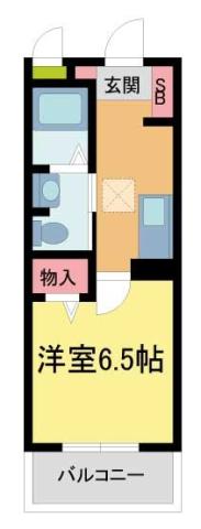 シャーメゾン津門(1K/1階)の間取り写真