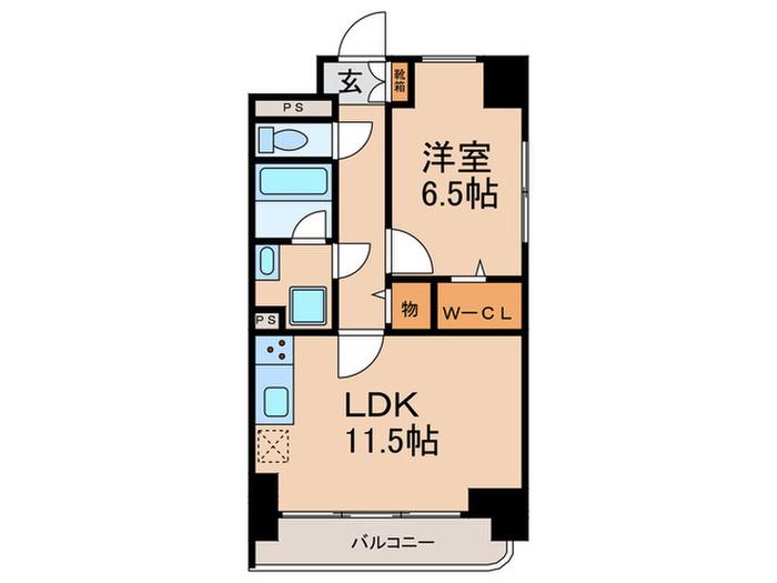 グラシーナ文京(1LDK/7階)の間取り写真