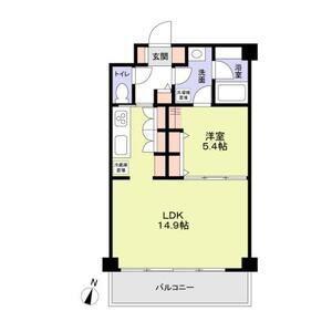 CREST RESIDENCE(1LDK/3階)の間取り写真