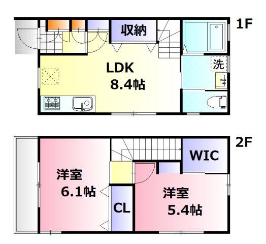 アンフィニ大州(2LDK/1階)の間取り写真