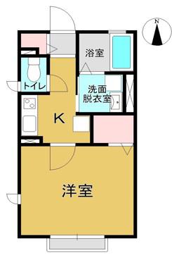 JR常磐線 原ノ町駅 徒歩26分 2階建 築11年(1K/1階)の間取り写真