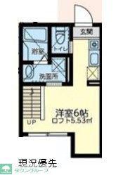 MAHALO本厚木(ワンルーム/2階)の間取り写真