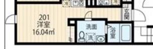 大森中マンション(ワンルーム/2階)の間取り写真