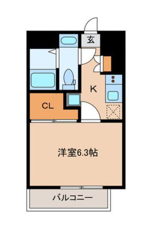 GRANPASEO 阿佐ヶ谷II(1K/1階)の間取り写真