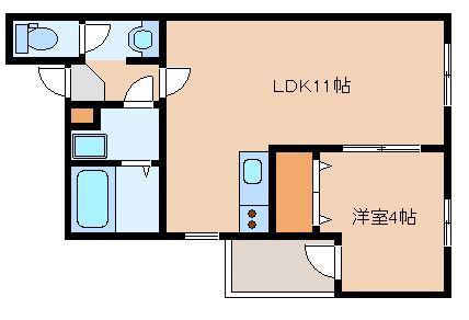 リテラ吉塚(1LDK/3階)の間取り写真