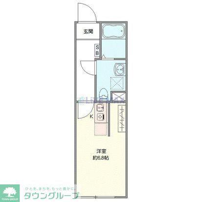 WITH下高井戸(ワンルーム/3階)の間取り写真