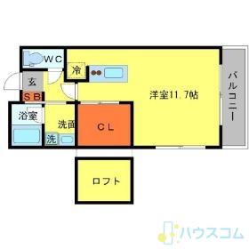 CASA DE VIOLA(ワンルーム/2階)の間取り写真