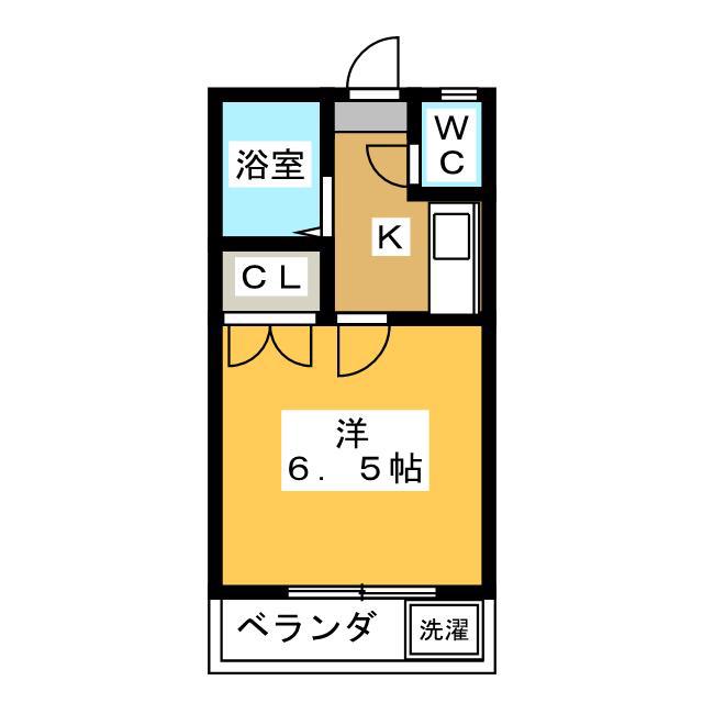 コスタリカ江尻町(1K/2階)の間取り写真