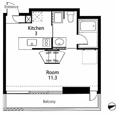 VILLA RONDO(ワンルーム/2階)の間取り写真