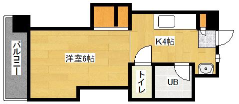 YS松本ビル(1K/2階)の間取り写真