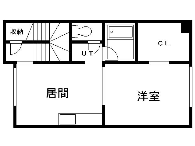 さくら館A(1DK/2階)の間取り写真