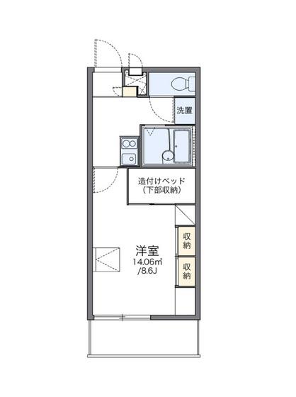 レオパレスM&K(1K/2階)の間取り写真