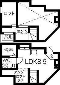 MAISON BLANCHE (ワンルーム/1階)の間取り写真