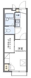レオパレスさくら(1K/2階)の間取り写真