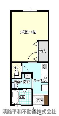 フォブールレリア(1K/1階)の間取り写真