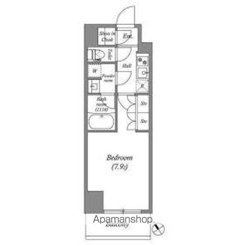 ACP RESIDENCE 西巣鴨(1K/4階)の間取り写真