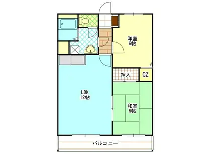 メゾン・ラフィーネ(2LDK/3階)の間取り写真