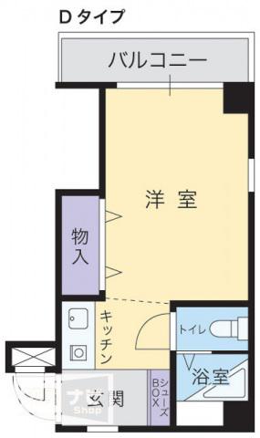 アルファエステート昭和町(1K/3階)の間取り写真