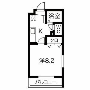 リーフグリーン(1K/3階)の間取り写真