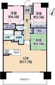 ライオンズ茨木ニューシティB街区(3LDK/4階)の間取り写真