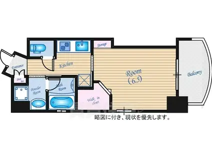 ステイサム西十日市(1K/7階)の間取り写真