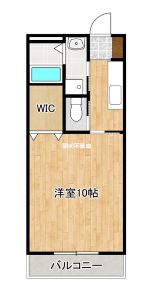 SENTOSA輝(1K/2階)の間取り写真