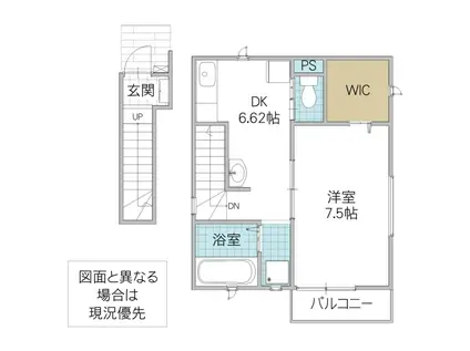 ラ・メゾン・スピカ(1DK/2階)の間取り写真