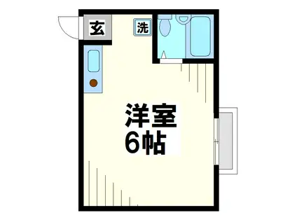 サニーハイム(1K/4階)の間取り写真