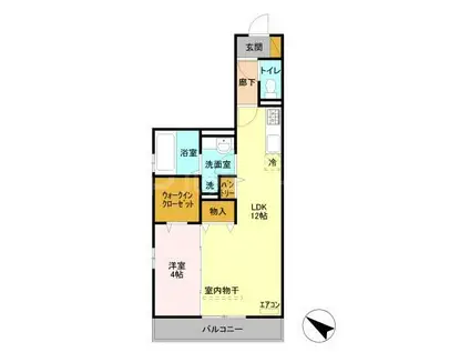 J・COMFORT(1LDK/3階)の間取り写真