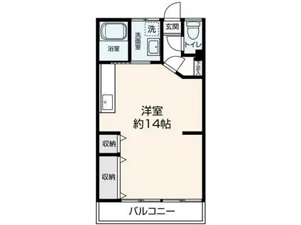 コーポラスエコー(ワンルーム/2階)の間取り写真