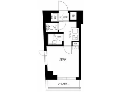 ルーブル高円寺伍番館(1K/4階)の間取り写真