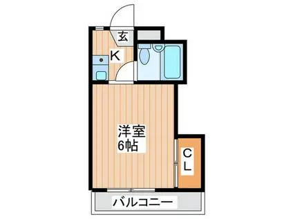 田中ハイツ(1K/3階)の間取り写真