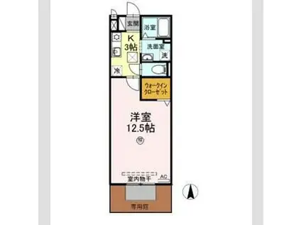 コンフォートアベニュー(1K/1階)の間取り写真