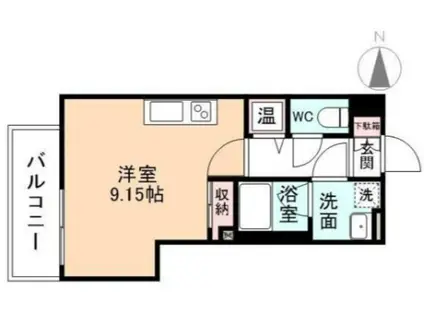 ファースト・レーベン大手町(ワンルーム/5階)の間取り写真