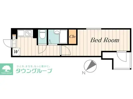 フェリーチェ豊島園A(1K/2階)の間取り写真