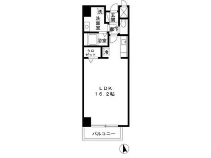 さくらアヴェニュー(ワンルーム/10階)の間取り写真